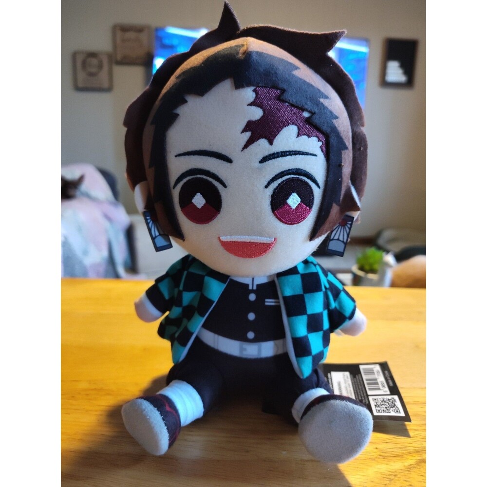 Demon Slayer 8" Sitting Plush Tanjiro Kamado NWT Great Eastern Entertainment Co.